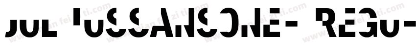 Jul iusSansOne- Regu字体转换